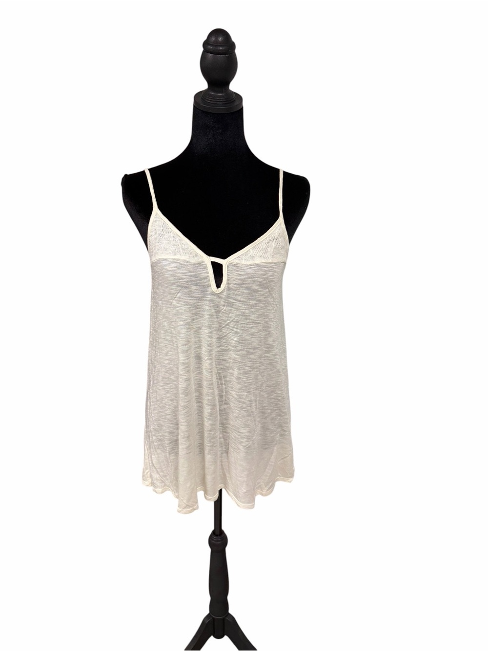 Express White Lace-Trim Camisole Tank Top
